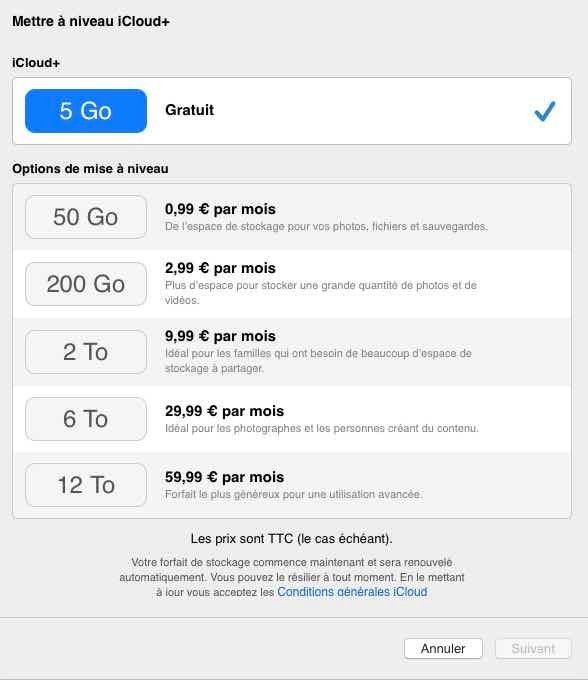 découvrez les tarifs icloud, les différentes offres et abonnements pour stocker vos données en toute sécurité avec apple.